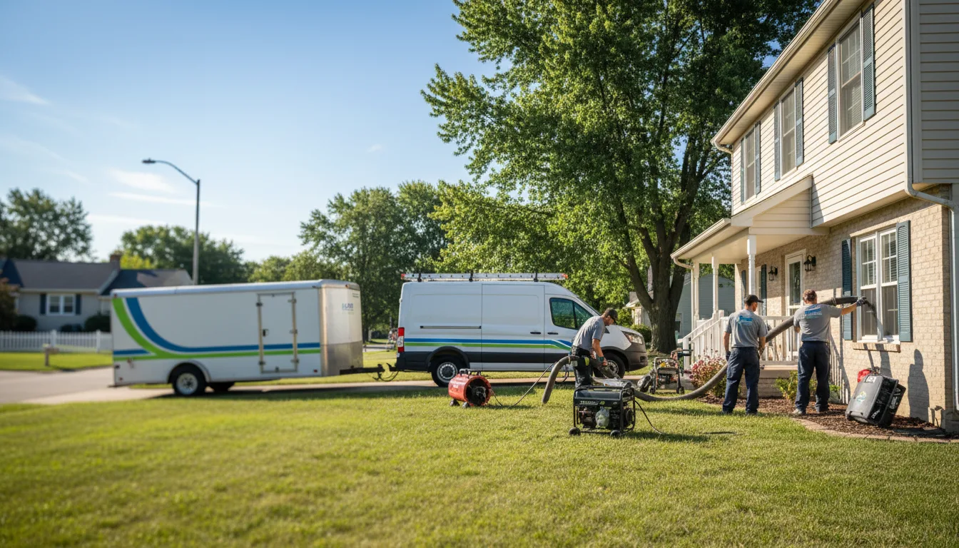 Flooded Basement Restoration And Cleanup With Repair in Camby, IN near me
